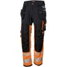 HELLY HANSEN highvis stretch riipputaskuhousut  ICU tum.harmaa/huom.-oranssi